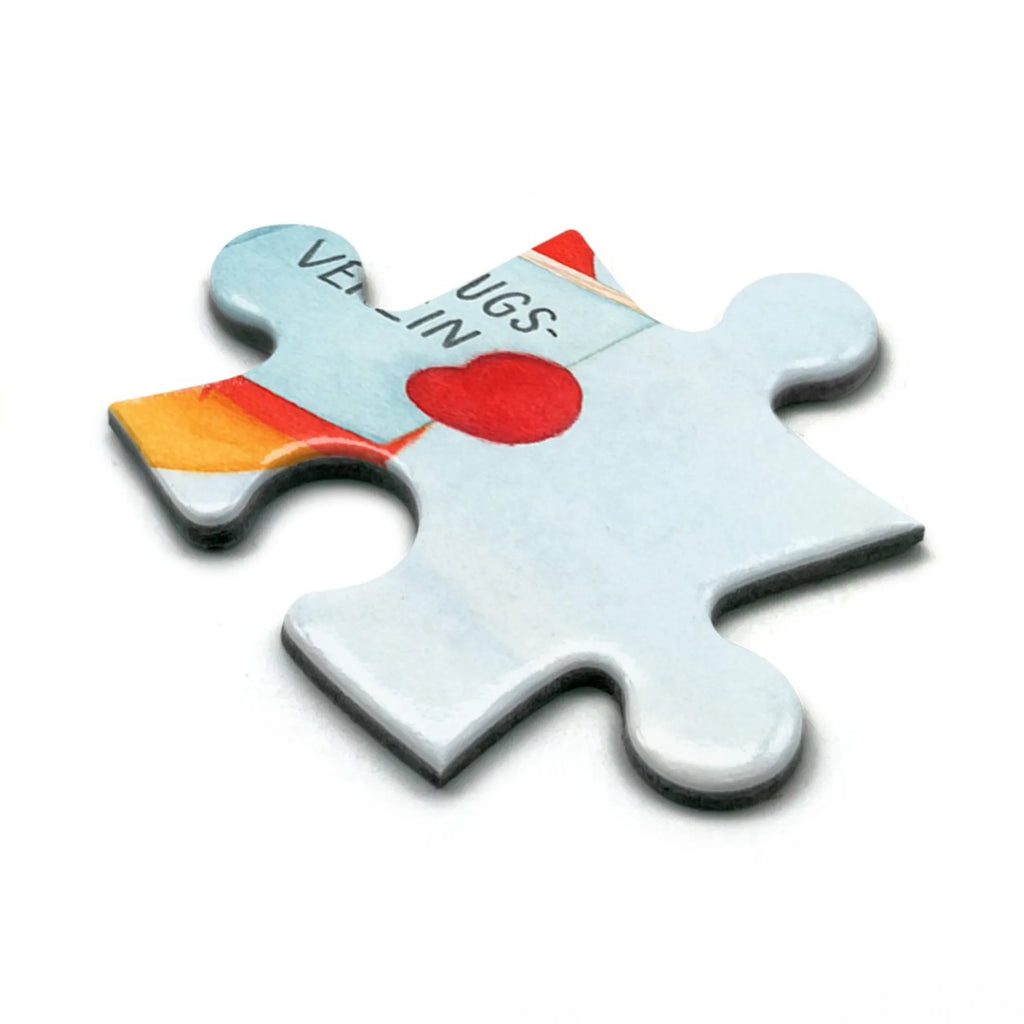 Puzzle Fuchs Sänger Design Puzzle, Winter, Weihnachten, Weihnachtsdeko, Nikolaus, Advent, Heiligabend, Wintermotiv, Sänger, Geschenk Sänger, Fuchs, Füchse, Singen, Weihnachtslieder