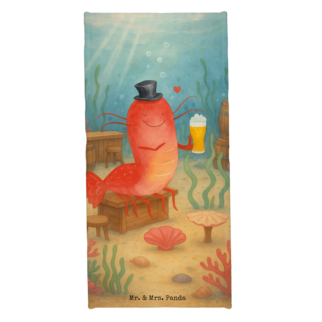 Badehandtuch Hummer Weizen Design Strandtuch, Duschtuch, Kinder Handtuch, Badetuch, Saunatuch, Meerestiere, Meer, Urlaub, Junggesellin, Garnele, Gasthaus, Junggeselle, Garnelen, Wirtschaft, Kneipe, Bier, Männerhaushalt, Kochen, Bierliebhaber