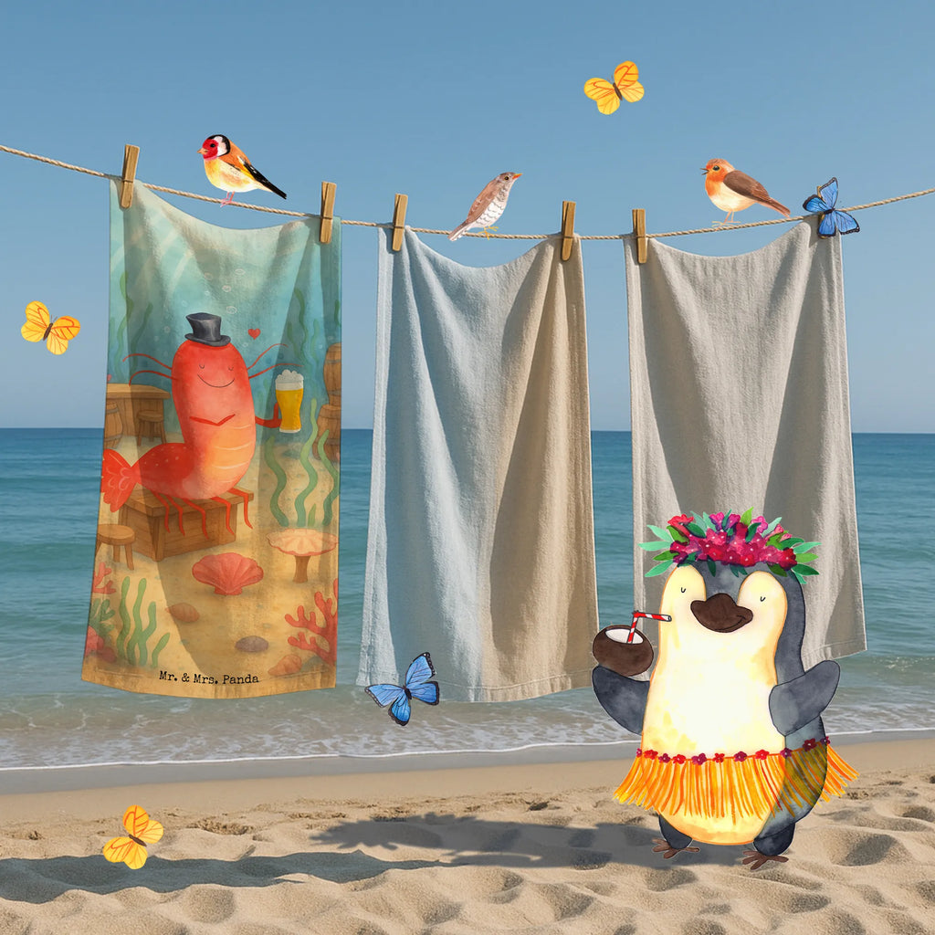 Badehandtuch Hummer Weizen Design Strandtuch, Duschtuch, Kinder Handtuch, Badetuch, Saunatuch, Meerestiere, Meer, Urlaub, Junggesellin, Garnele, Gasthaus, Junggeselle, Garnelen, Wirtschaft, Kneipe, Bier, Männerhaushalt, Kochen, Bierliebhaber