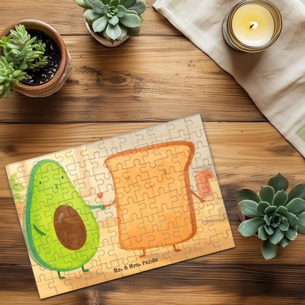 Puzzle Avocado Toast Design Puzzle, Avocado, Veggie, Vegan, Gesund, Jahrestag, Jahrestagsgeschenk, Pärchen, Liebespaar, Toastbrot, Verlobt, Freundin, Toast, Freund, Hochzeitsgeschenk, Hochzeit, Verlobungsparty
