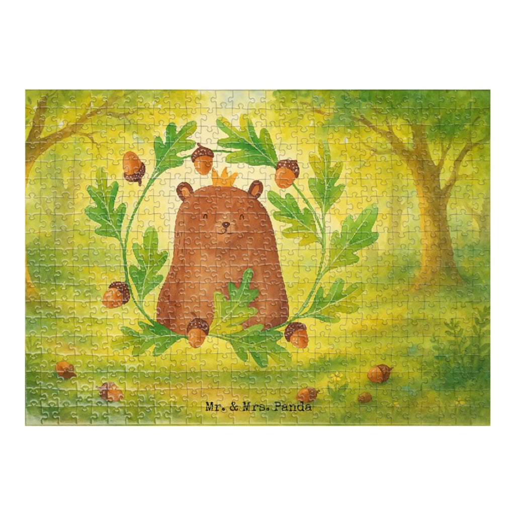 Puzzle Bär König Design Puzzle, Teddy, Bär, Teddybär, Vater, Bester Vater, Vatertag, Dad, Papa Bär, Daddy, Papi, Papa, Bester Papa, Weltbester Papa