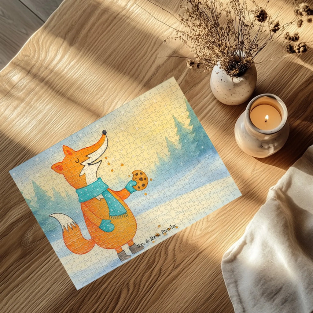 Puzzle Fuchs Keks Design Puzzle, Fuchs, Füchse, Liebe, Küche Deko, Backen Spruch, Kekse, Weihnachtszeit, Winter, Plätzchen