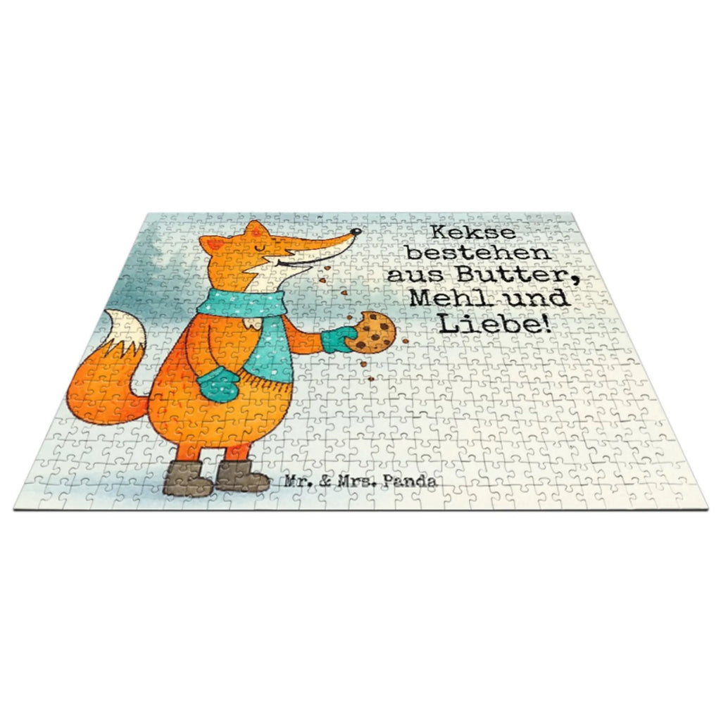 Puzzle Fuchs Keks Design Puzzle, Fuchs, Füchse, Liebe, Küche Deko, Backen Spruch, Kekse, Weihnachtszeit, Winter, Plätzchen