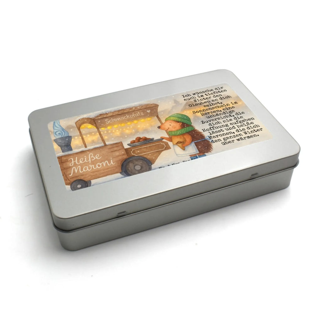 Puzzle Igel Maronen Design Puzzle, Winter, Weihnachten, Weihnachtsdeko, Nikolaus, Advent, Heiligabend, Wintermotiv, Maronen, Duft, Kastanien, Weihnachtsmarkt