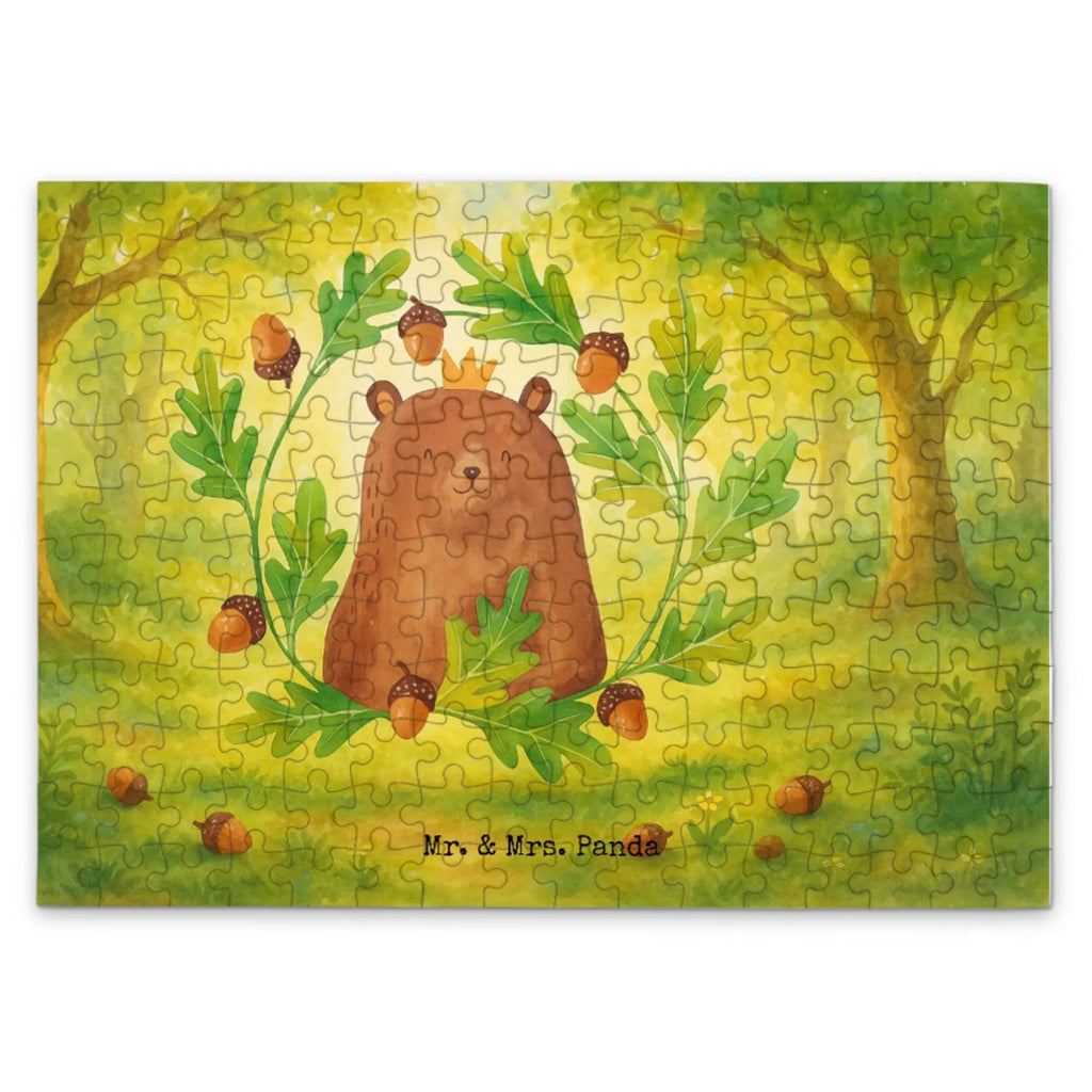 Puzzle Bär König Design Puzzle, Teddy, Bär, Teddybär, Vater, Bester Vater, Vatertag, Dad, Papa Bär, Daddy, Papi, Papa, Bester Papa, Weltbester Papa