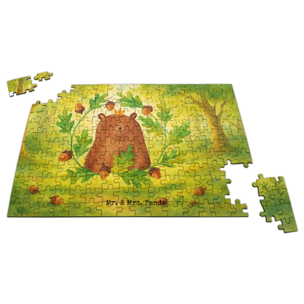 Puzzle Bär König Design Puzzle, Teddy, Bär, Teddybär, Vater, Bester Vater, Vatertag, Dad, Papa Bär, Daddy, Papi, Papa, Bester Papa, Weltbester Papa