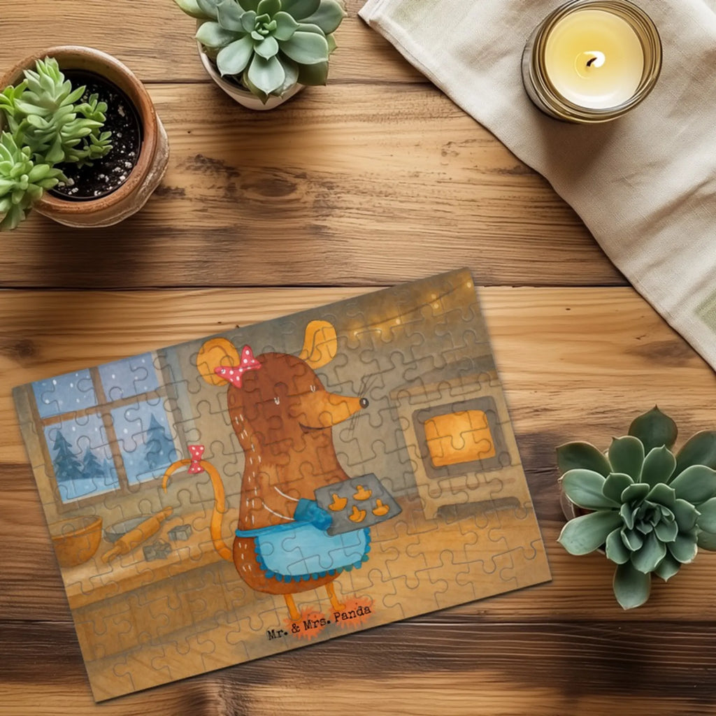 Puzzle Maus Kekse Design Puzzle, Winter, Weihnachten, Weihnachtsdeko, Nikolaus, Advent, Heiligabend, Wintermotiv, Plätzchen, Weihnachtsbäckerei, Chaosqueen, backen, Kekse, Maus, Weihnachtskekse