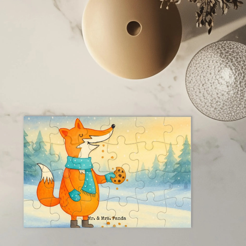 Puzzle Fuchs Keks Design Puzzle, Fuchs, Füchse, Liebe, Küche Deko, Backen Spruch, Kekse, Weihnachtszeit, Winter, Plätzchen