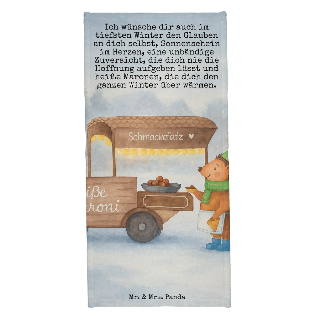 Badehandtuch Igel Maronen Design Badetuch, Duschtuch, Saunatuch, Strandtuch, Kinder Handtuch, Winter, Weihnachten, Weihnachtsdeko, Nikolaus, Advent, Heiligabend, Wintermotiv, Maronen, Kastanien, Weihnachtsmarkt, Duft