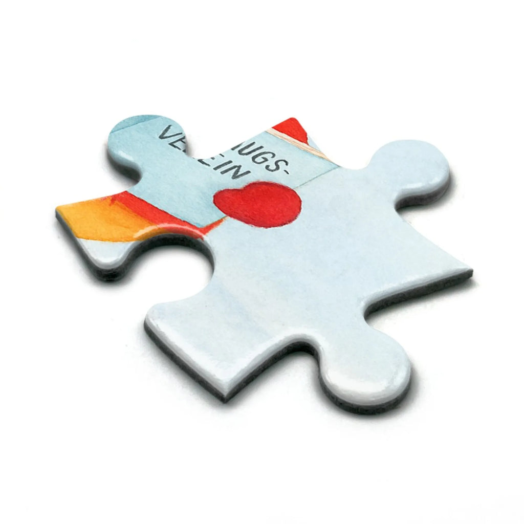 Puzzle Fuchs Sänger Design Puzzle, Winter, Weihnachten, Weihnachtsdeko, Nikolaus, Advent, Heiligabend, Wintermotiv, Sänger, Geschenk Sänger, Fuchs, Füchse, Singen, Weihnachtslieder