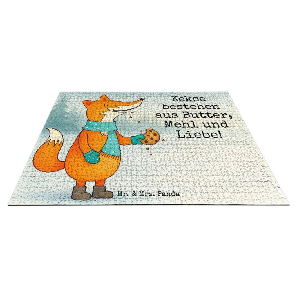 Puzzle Fuchs Keks Design Puzzle, Fuchs, Füchse, Liebe, Küche Deko, Backen Spruch, Kekse, Weihnachtszeit, Winter, Plätzchen