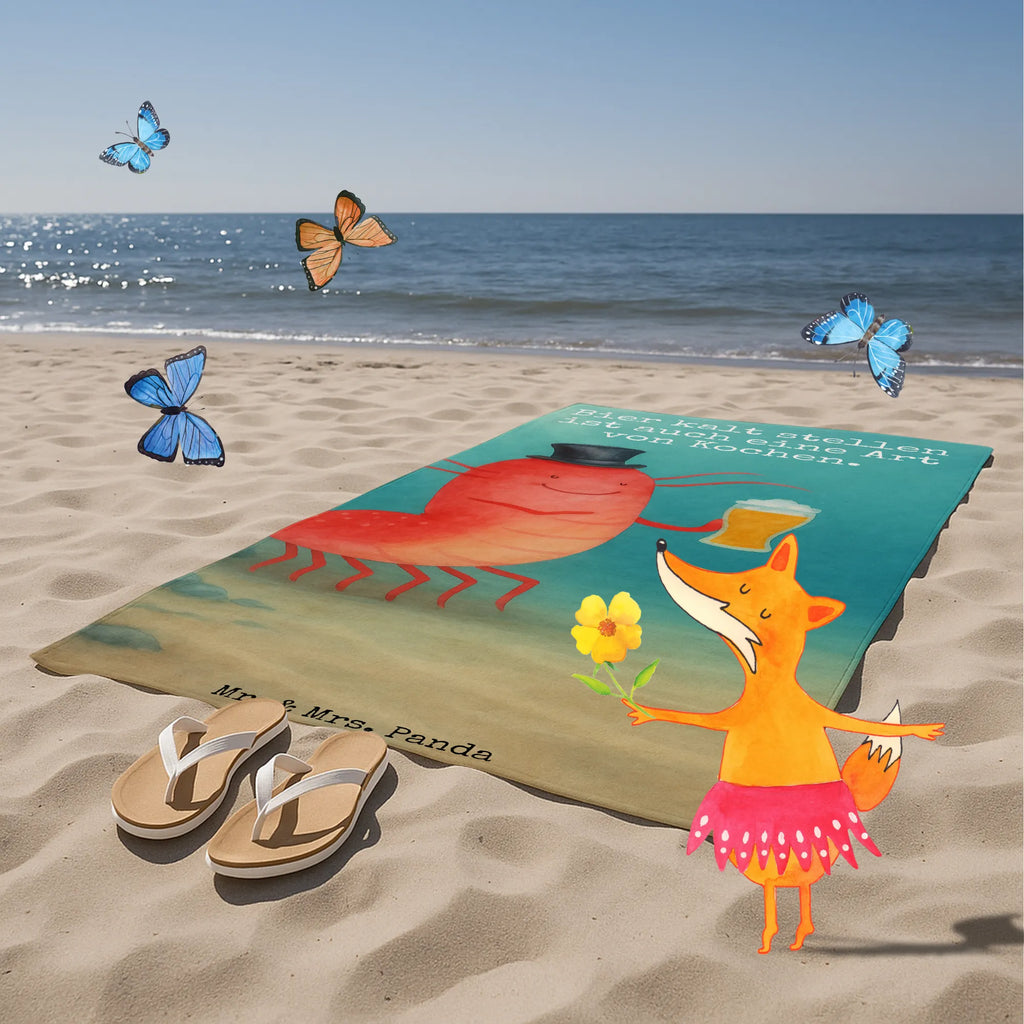 Badehandtuch Hummer Weizen Design Strandtuch, Duschtuch, Kinder Handtuch, Badetuch, Saunatuch, Meerestiere, Meer, Urlaub, Junggesellin, Garnele, Gasthaus, Junggeselle, Garnelen, Wirtschaft, Kneipe, Bier, Männerhaushalt, Kochen, Bierliebhaber