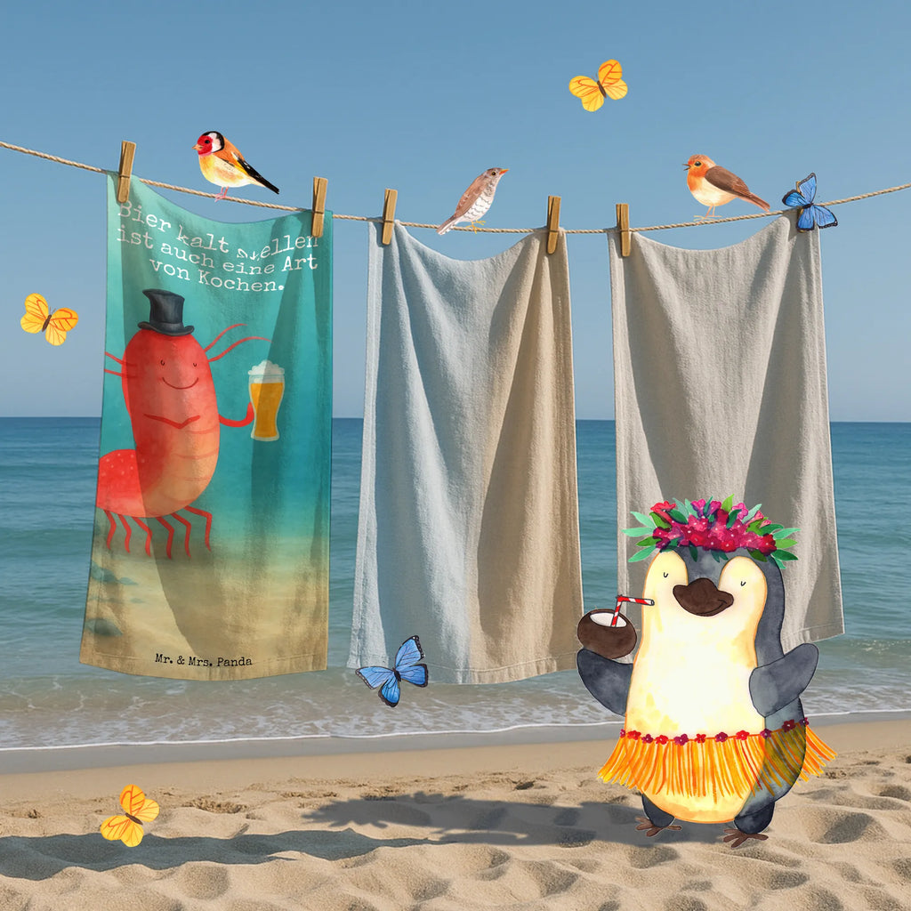 Badehandtuch Hummer Weizen Design Strandtuch, Duschtuch, Kinder Handtuch, Badetuch, Saunatuch, Meerestiere, Meer, Urlaub, Junggesellin, Garnele, Gasthaus, Junggeselle, Garnelen, Wirtschaft, Kneipe, Bier, Männerhaushalt, Kochen, Bierliebhaber