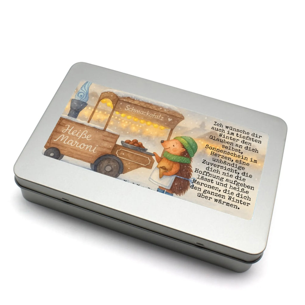 Puzzle Igel Maronen Design Puzzle, Winter, Weihnachten, Weihnachtsdeko, Nikolaus, Advent, Heiligabend, Wintermotiv, Maronen, Duft, Kastanien, Weihnachtsmarkt