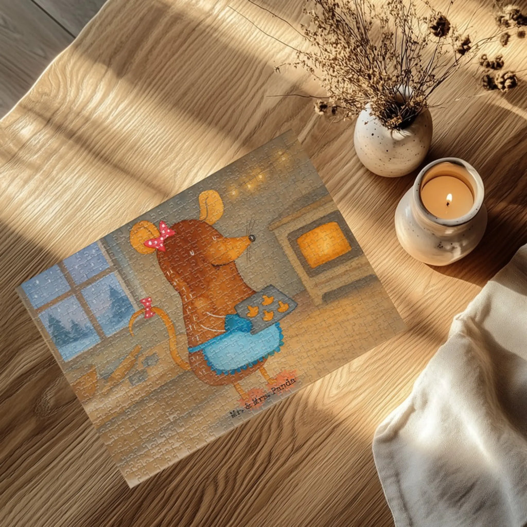 Puzzle Maus Kekse Design Puzzle, Winter, Weihnachten, Weihnachtsdeko, Nikolaus, Advent, Heiligabend, Wintermotiv, Plätzchen, Weihnachtsbäckerei, Chaosqueen, backen, Kekse, Maus, Weihnachtskekse