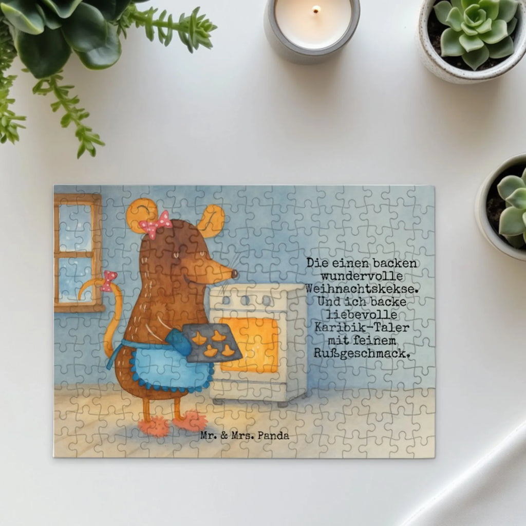 Puzzle Maus Kekse Design Puzzle, Winter, Weihnachten, Weihnachtsdeko, Nikolaus, Advent, Heiligabend, Wintermotiv, Plätzchen, Weihnachtsbäckerei, Chaosqueen, backen, Kekse, Maus, Weihnachtskekse
