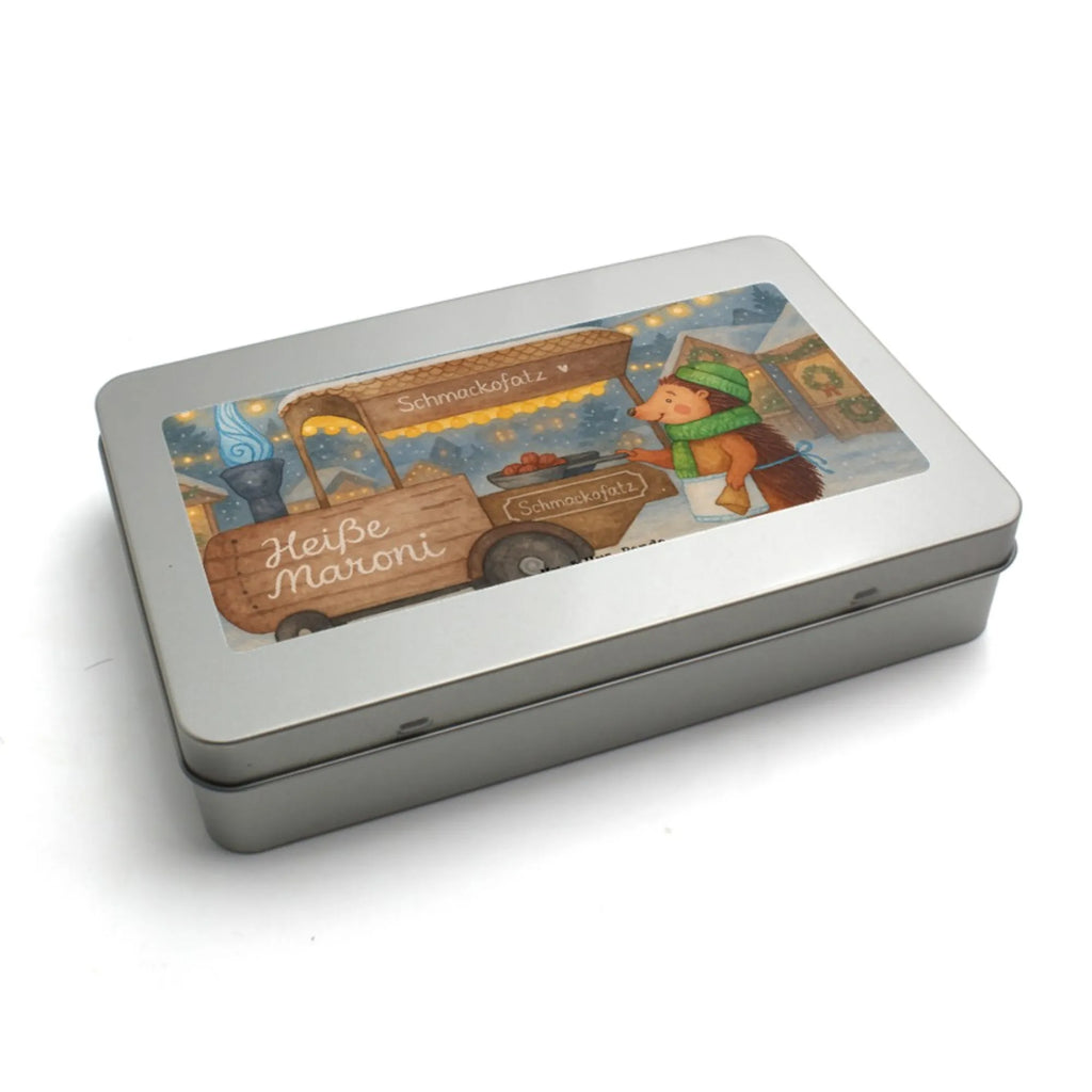 Puzzle Igel Maronen Design Puzzle, Winter, Weihnachten, Weihnachtsdeko, Nikolaus, Advent, Heiligabend, Wintermotiv, Maronen, Duft, Kastanien, Weihnachtsmarkt