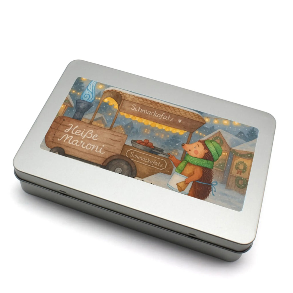 Puzzle Igel Maronen Design Puzzle, Winter, Weihnachten, Weihnachtsdeko, Nikolaus, Advent, Heiligabend, Wintermotiv, Maronen, Duft, Kastanien, Weihnachtsmarkt