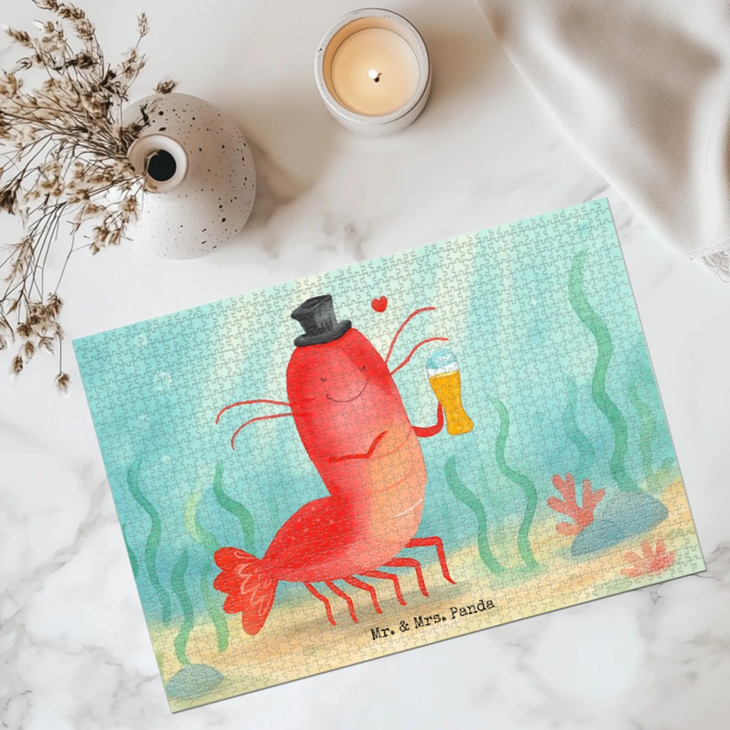Puzzle Hummer Weizen Design Puzzle, Meerestiere, Meer, Urlaub, Kneipe, Bier, Garnele, Kochen, Junggeselle, Gasthaus, Wirtschaft, Junggesellin, Garnelen, Bierliebhaber, Männerhaushalt