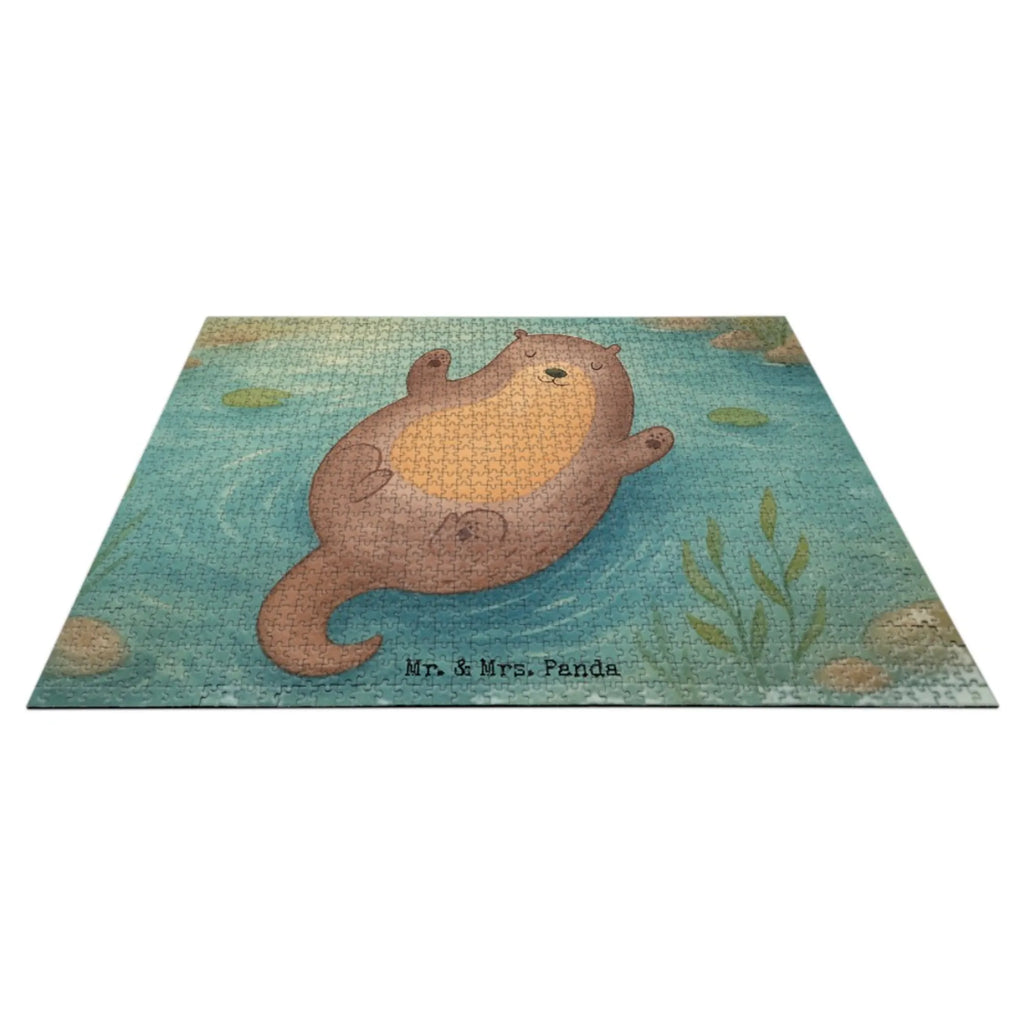 Puzzle Otter Umarmen Design Puzzle, Otter, Fischotter, Seeotter, Otter Seeotter See Otter