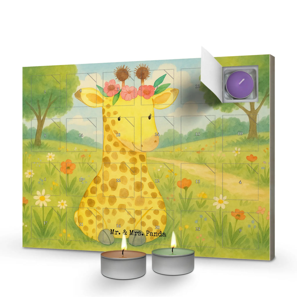  żyrafa Wieniec kwiatów Design Afryka, dzikie zwierzęta