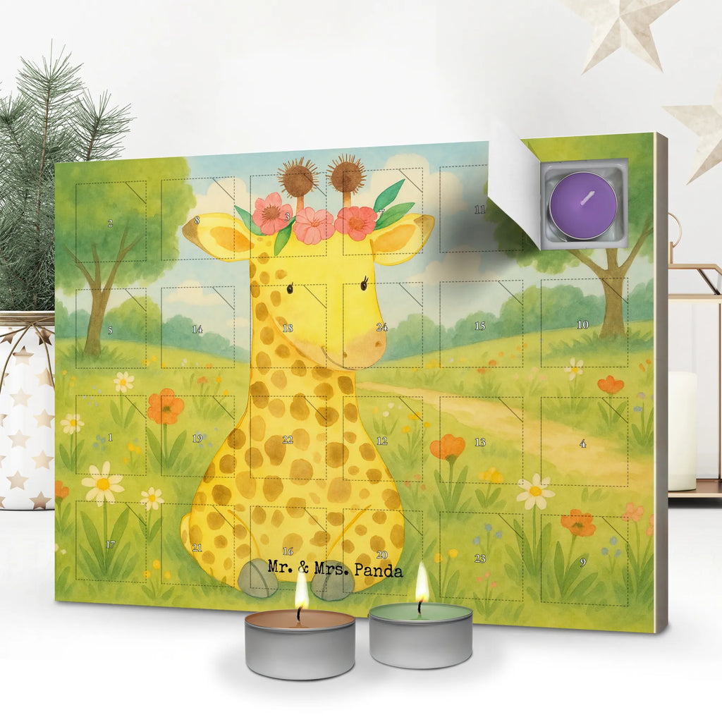  żyrafa Wieniec kwiatów Design Afryka, dzikie zwierzęta