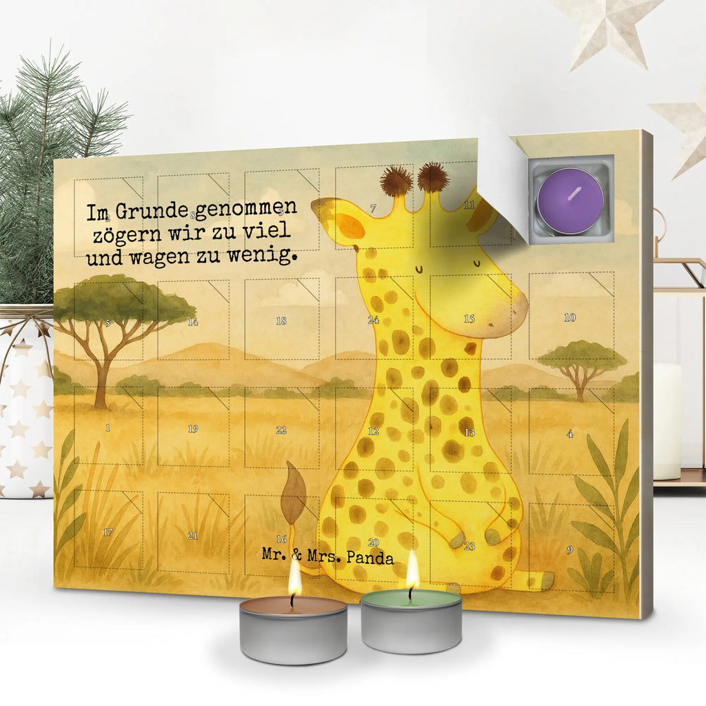 Scented candle advent calendar giraffe Satisfied Design Africa, Happiness, Adventure, Giraffe