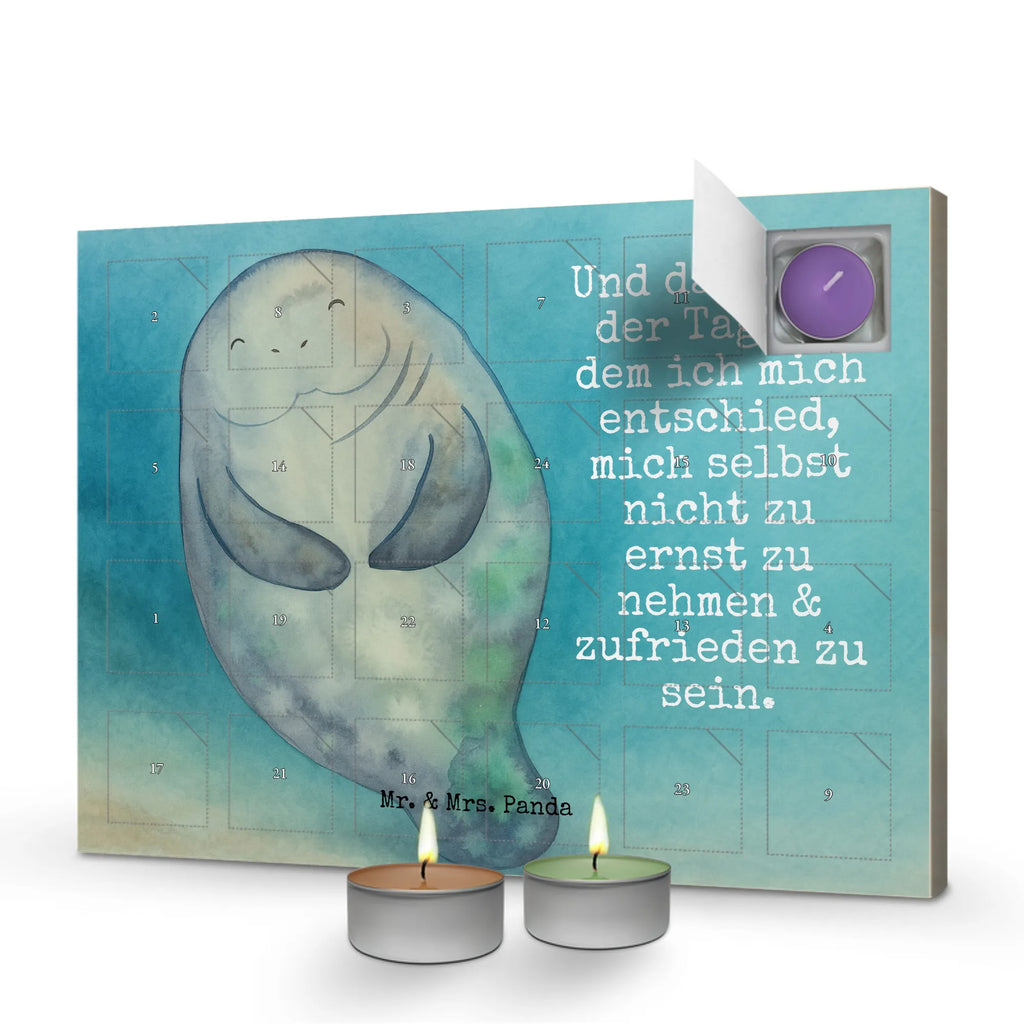 Scented candle advent calendar manatee happy Design Seafood, aquatic animals, ocean, sea, fish, shells, corals, reef, whale, narwhal, sea urchin, lobster, platypus, turtle, manatee, crocodile, orca, shrimp, gifts for seafood lovers, water world, underwater animals, underwater world, vacation, deep sea, seafood fans, gift ideas, seafood decoration, seafood posters, New start, New beginning, Satisfaction, Lovesickness, Carefulness, Respect, Manatee, Girlfriend, Self-love, Manatees