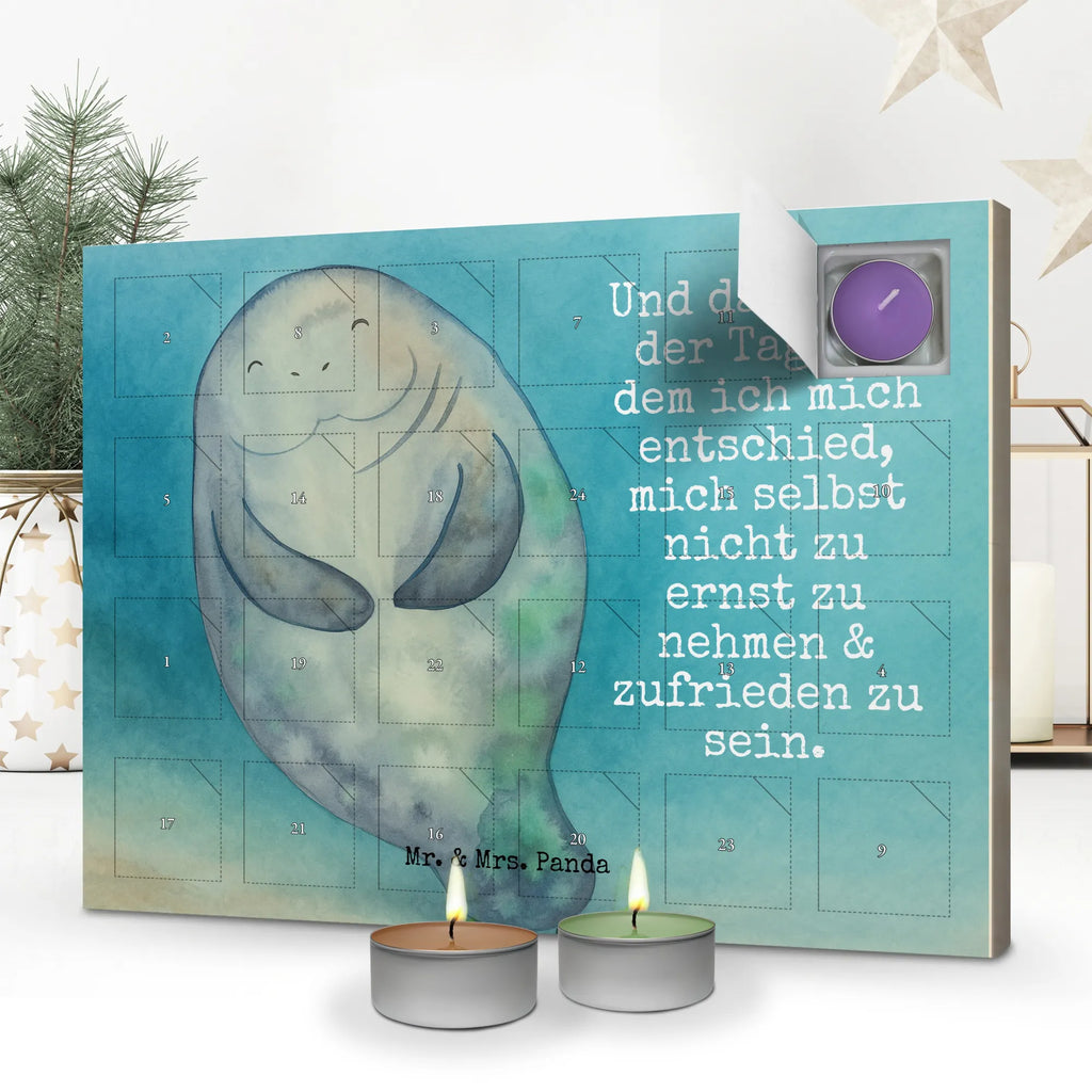 Scented candle advent calendar manatee happy Design Seafood, aquatic animals, ocean, sea, fish, shells, corals, reef, whale, narwhal, sea urchin, lobster, platypus, turtle, manatee, crocodile, orca, shrimp, gifts for seafood lovers, water world, underwater animals, underwater world, vacation, deep sea, seafood fans, gift ideas, seafood decoration, seafood posters, New start, New beginning, Satisfaction, Lovesickness, Carefulness, Respect, Manatee, Girlfriend, Self-love, Manatees