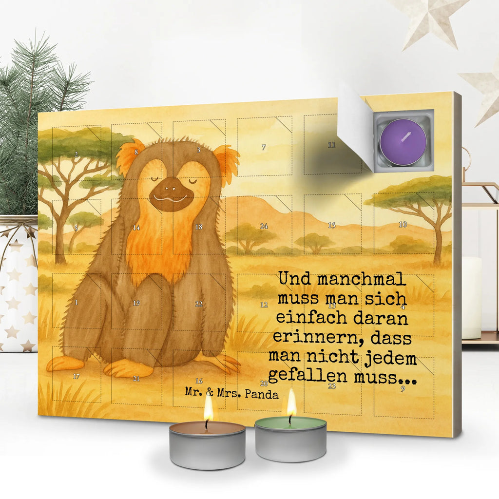 Scented candle advent calendar Monkey Design Africa, monkeys, monkey, selfcare, motivation, love, respect, self-love, self-confidence, self-esteem