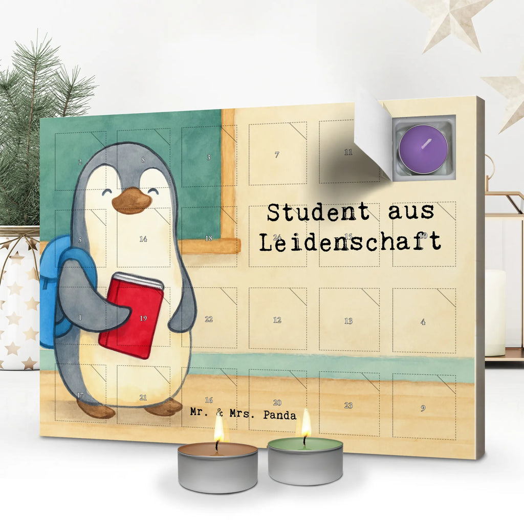 Scented candle advent calendar Student Passion Design gift, gift idea, best, farewell gift, passing exam, anniversary, retirement, promotion, job start, sayings, funny, profession