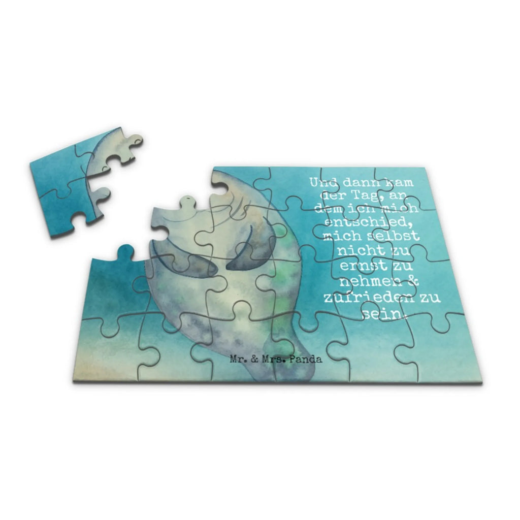 Puzzle Seekuh Happy Design Puzzle, Meerestiere, Meer, Urlaub, Neustart, Seekühe, Respekt, Zufrieden, Achtsamkeit, Freundin, Neuanfang, Selbstliebe, Liebeskummer, Seekuh