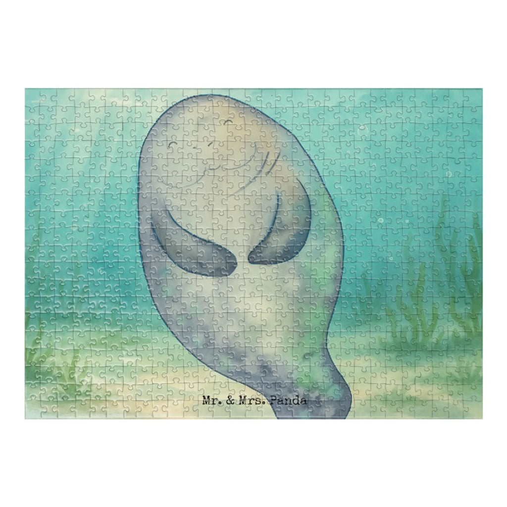 Puzzle Seekuh Happy Design Puzzle, Meerestiere, Meer, Urlaub, Neustart, Seekühe, Respekt, Zufrieden, Achtsamkeit, Freundin, Neuanfang, Selbstliebe, Liebeskummer, Seekuh