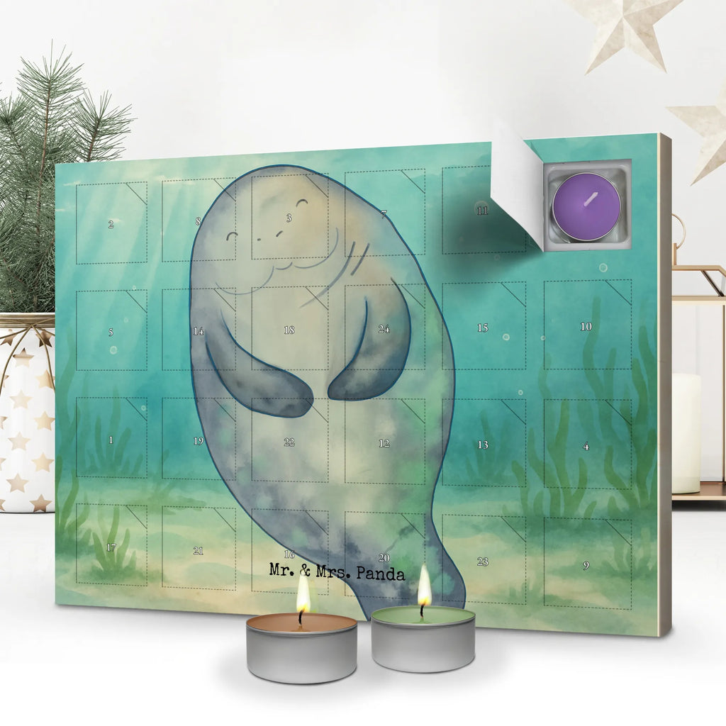 Scented candle advent calendar manatee happy Design Seafood, aquatic animals, ocean, sea, fish, shells, corals, reef, whale, narwhal, sea urchin, lobster, platypus, turtle, manatee, crocodile, orca, shrimp, gifts for seafood lovers, water world, underwater animals, underwater world, vacation, deep sea, seafood fans, gift ideas, seafood decoration, seafood posters, New start, New beginning, Satisfaction, Lovesickness, Carefulness, Respect, Manatee, Girlfriend, Self-love, Manatees