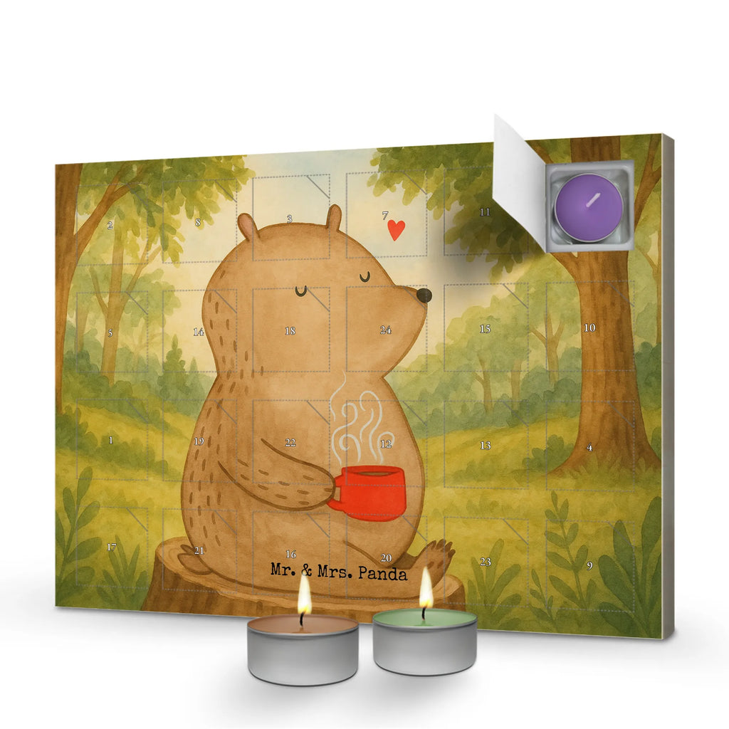 Scented candle advent calendar bear Coffee Design bear, teddy, teddy bear, cuddly toy, coffee, motivation, save the world, bears, conquer the world, morning routine, good morning