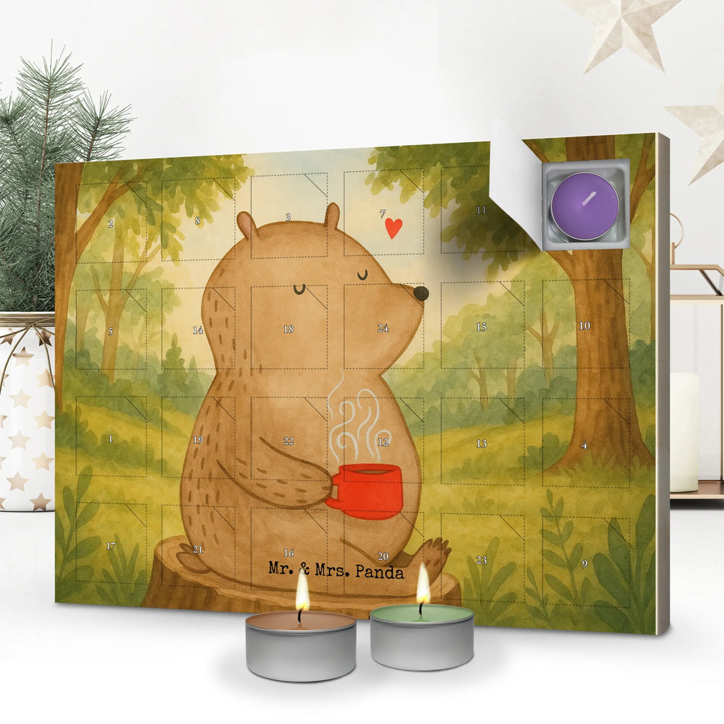 Scented candle advent calendar bear Coffee Design bear, teddy, teddy bear, cuddly toy, coffee, motivation, save the world, bears, conquer the world, morning routine, good morning