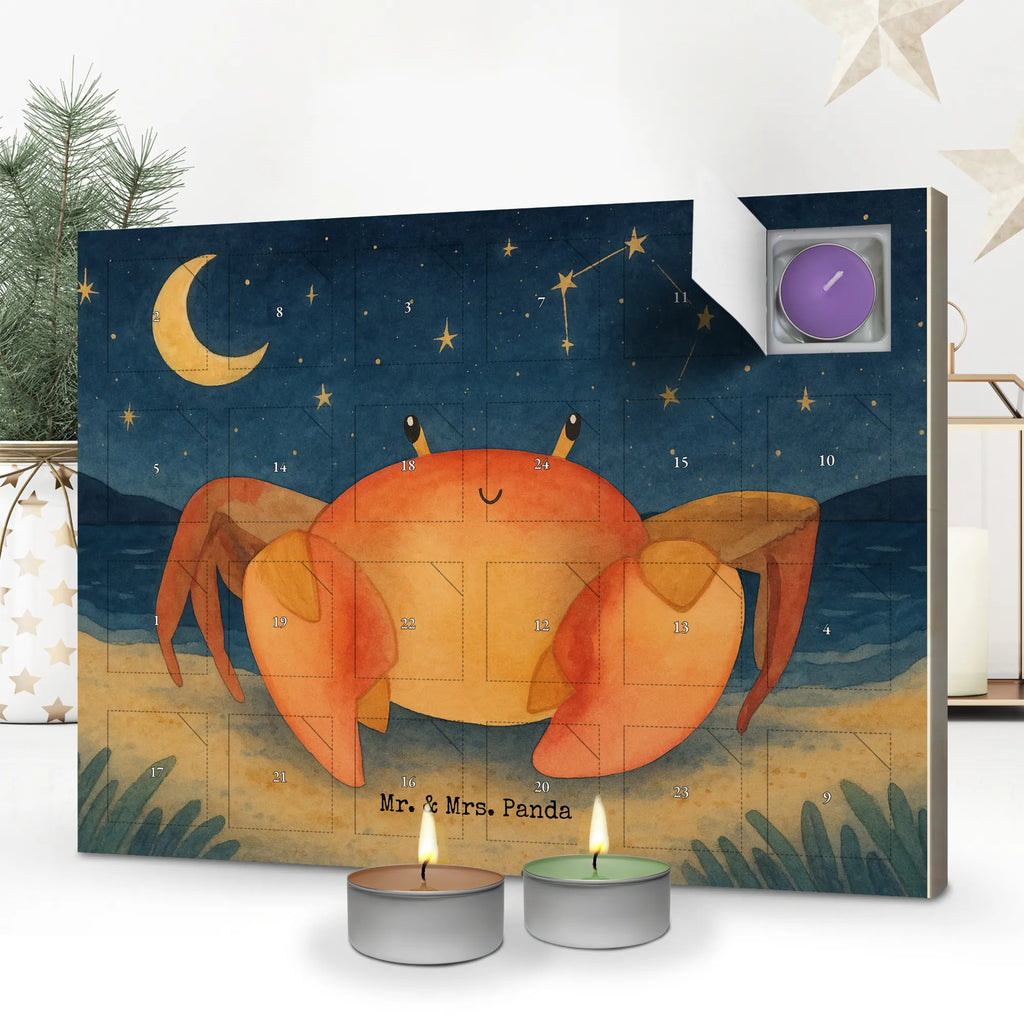 Scented candle advent calendar Star sign Cancer Design constellations, birthdays, astrology, zodiac, date of birth, month of birth, crabs, crab, crab zodiac sign, present june, crab present, birthday july, present sea, sea animal, birthday june, present july
