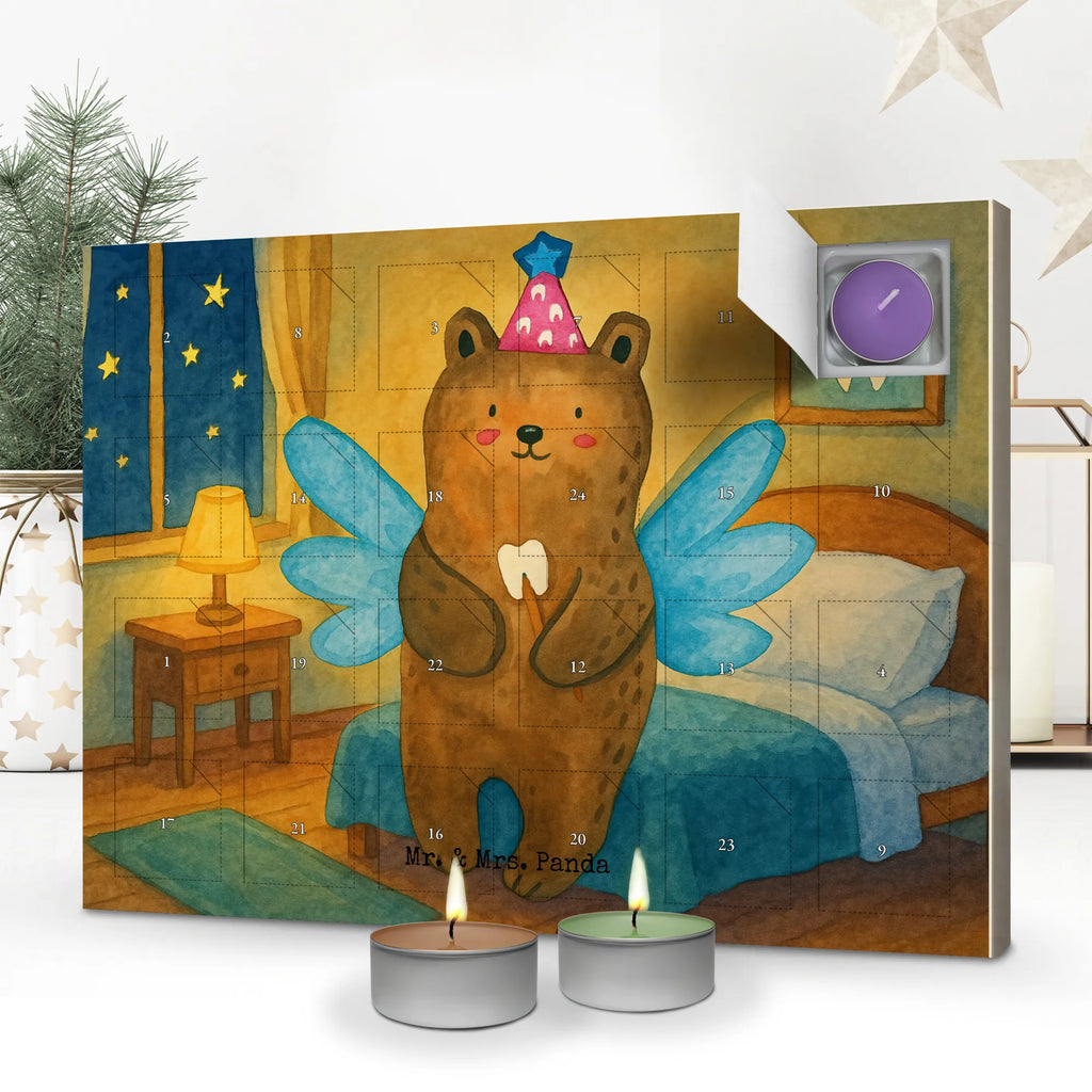 Scented candle advent calendar bear tooth fairy Design bear, teddy, teddy bear, cuddly toy, milk tooth, first tooth, fairy, Tooth fairy