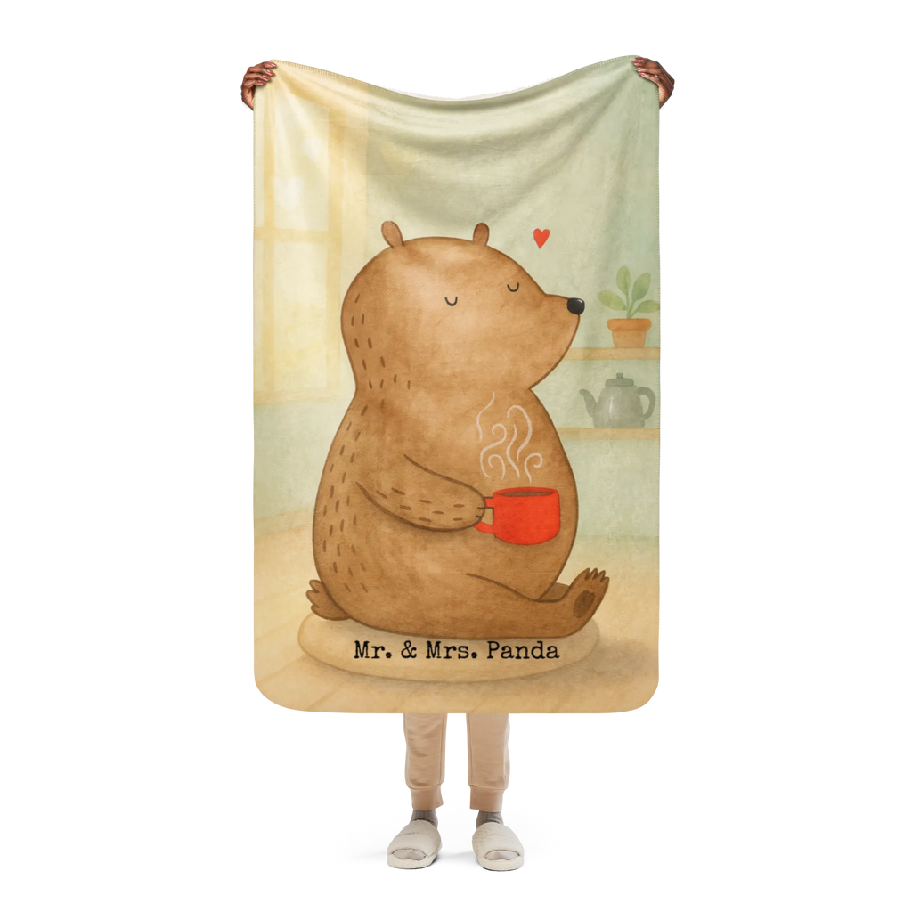 Sherpa Kuscheldecke Bär Morgenkaffee Design Liebe, Partner, Freund, Freundin, Ehemann, Ehefrau, Heiraten, Verlobung, Heiratsantrag, Liebesgeschenk, Jahrestag, Hocheitstag, Geschenk für Partner, Mitbringsel, Hochzeitstag, für Männer, Geschenk für Frauen, Liebesbeweis, für Ehemann, Valentinstag, Geschenk für Freundin