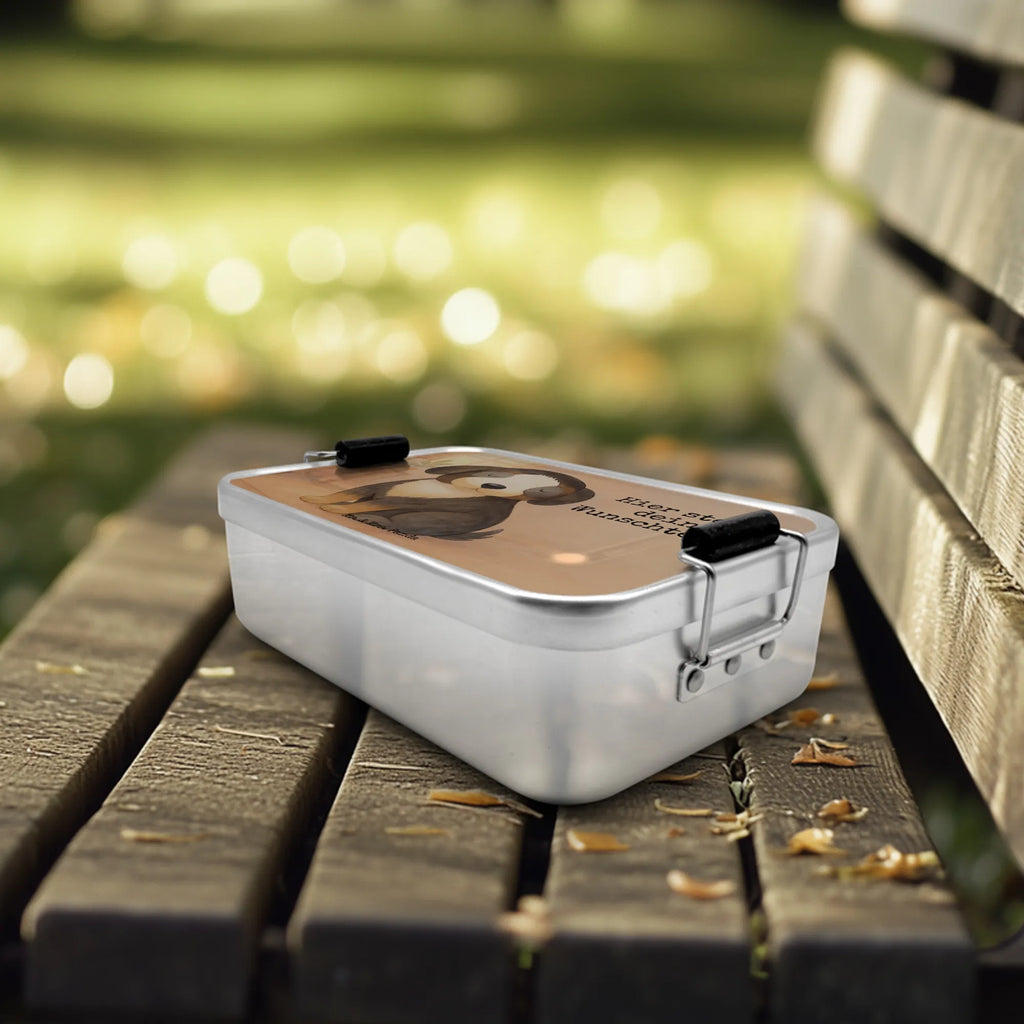 Personalisierte Metall Brotdose Hund Entspannen Design Brotbox, Kindergarten, Schule, Brotdose mit Namen, Brotbox mit Namen, Uni, Geschenk mit Namen, Brotdose, Hund, Hundemotiv, Haustier, Hunderasse, Tierliebhaber, Hundebesitzer, Sprüche, Liebe, schwarzer Hund, Hundeglück, Hundeliebe