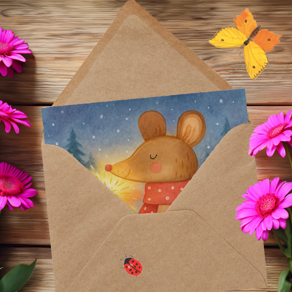 Deluxe Karte Maus Weihnachten Design Karte, Grußkarte, Klappkarte, Einladungskarte, Glückwunschkarte, Hochzeitskarte, Geburtstagskarte, Hochwertige Grußkarte, Hochwertige Klappkarte, Winter, Weihnachten, Weihnachtsdeko, Nikolaus, Advent, Heiligabend, Wintermotiv, Frohe Weihnachten, Weihnachtsgruß, Weihnachtsmotiv, Maus, Mäuschen, Weihnachtswunder