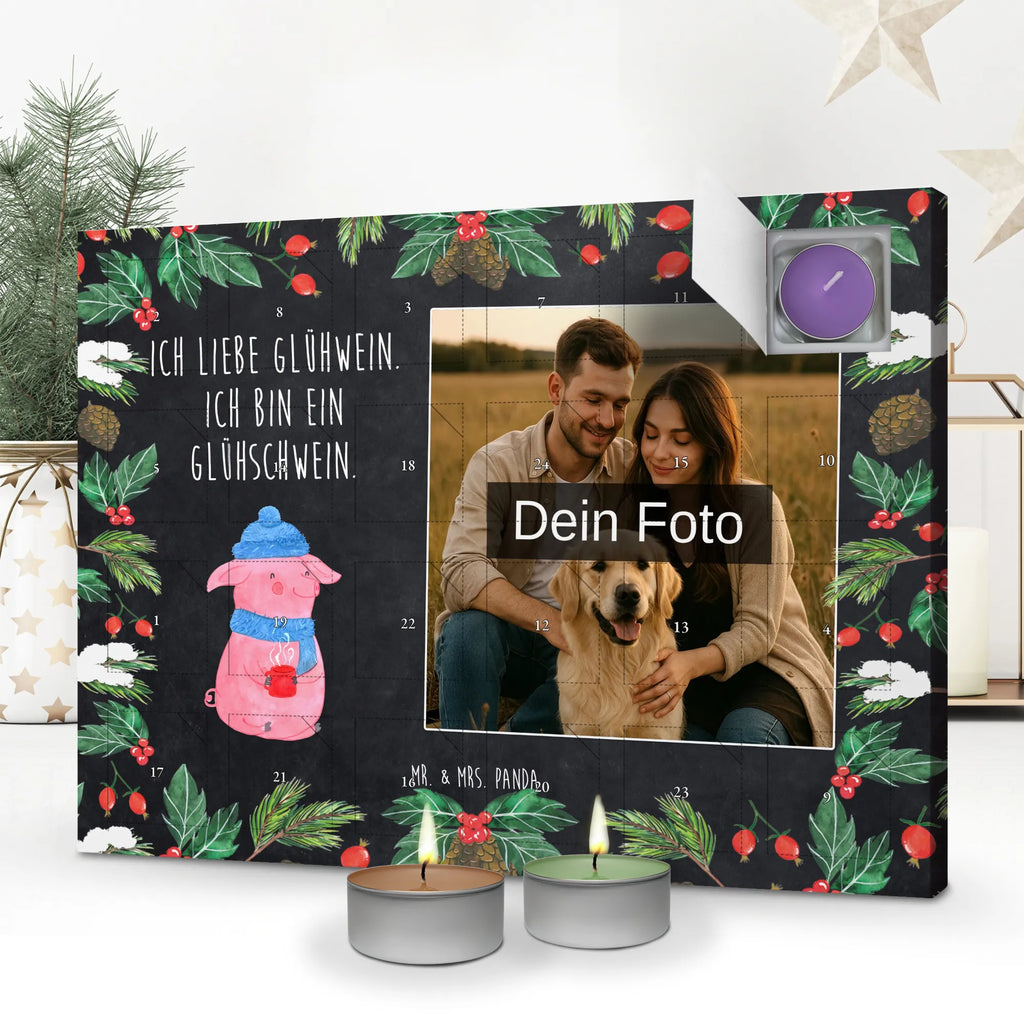 Personalisierter Duftkerzen Foto Adventskalender Schwein Glühwein Personalisierter Duftkerzen Foto Adventskalender, Winter, Weihnachten, Weihnachtsdeko, Nikolaus, Advent, Heiligabend, Wintermotiv, Weihnachtsmarkt, Glühwein, Glühschwein, Punsch