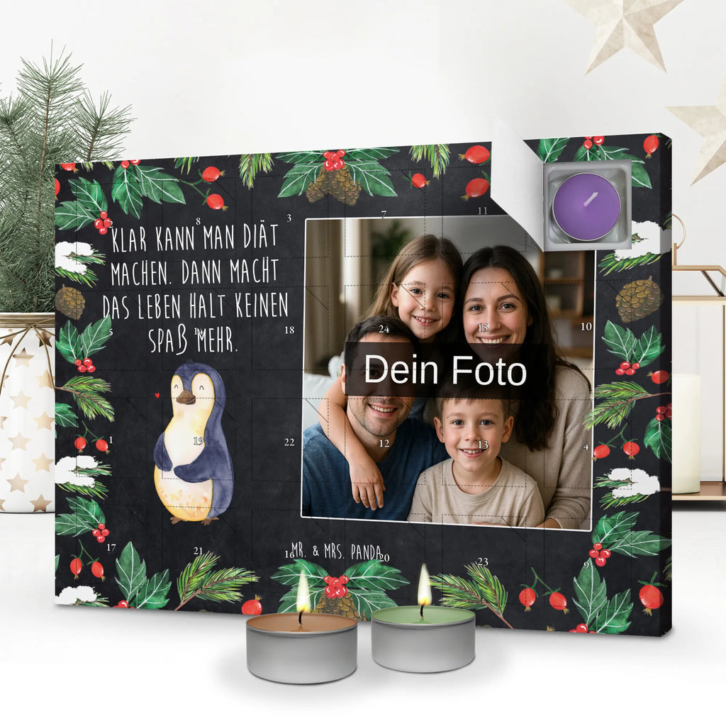 Personalisierter Duftkerzen Foto Adventskalender Pinguin Diät Personalisierter Duftkerzen Foto Adventskalender, Pinguin, Motivation, Abspecken, Selbstrespekt, Abnehmen, Gewicht, Pinguine, Diät, Selbstliebe, Körperliebe