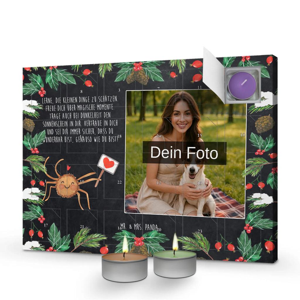 Personalisierter Duftkerzen Foto Adventskalender Spinne Agathe Motivation Personalisierter Duftkerzen Foto Adventskalender, Spinne Agathe, Spinne, Agathe, Videos, Merchandise, Dankeschön, Motivation, Vertrauen, Glück, Liebe