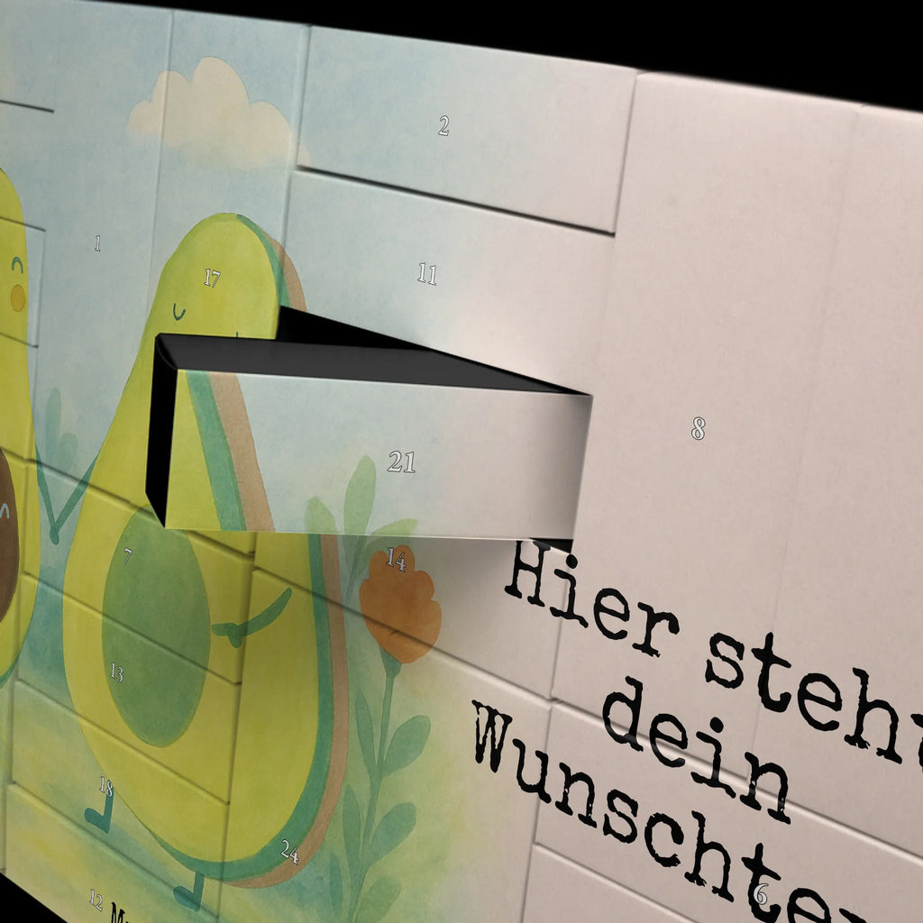 Personalisierter Befüllbarer Adventskalender Avocado Pärchen Design Befüllbarer Adventskalender, Adventskalender Zum Selbst Befüllen, Avocado, Veggie, Vegan, Gesund, Hochzeit, Liebe, Avocuddle, Schwangerschaft, Kinder, Babyparty, Avocados, Familie, Geburt, Babyshower