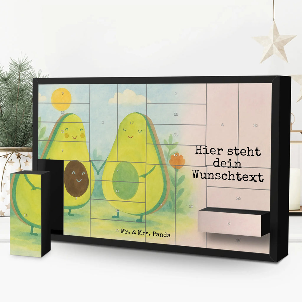 Personalisierter Befüllbarer Adventskalender Avocado Pärchen Design Befüllbarer Adventskalender, Adventskalender Zum Selbst Befüllen, Avocado, Veggie, Vegan, Gesund, Hochzeit, Liebe, Avocuddle, Schwangerschaft, Kinder, Babyparty, Avocados, Familie, Geburt, Babyshower
