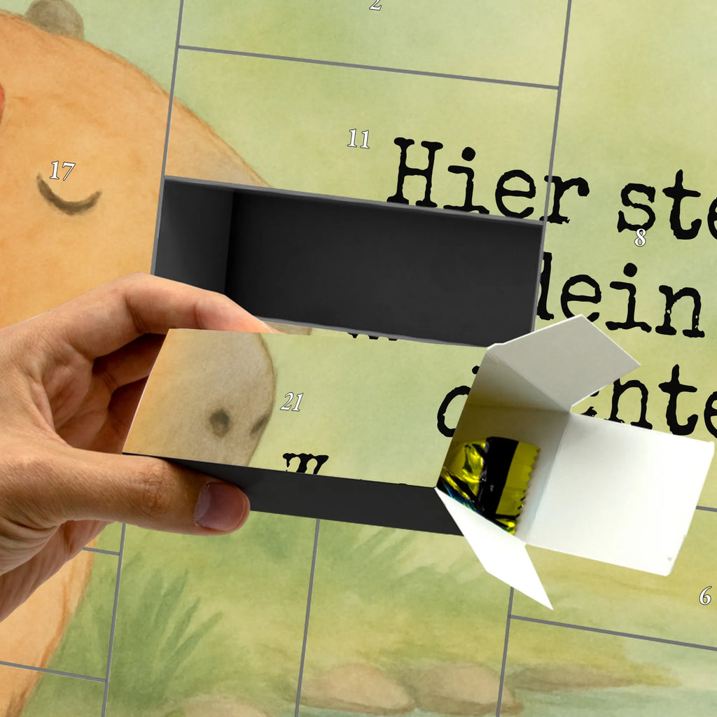 Personalisierter Befüllbarer Adventskalender Capybara Blume Design Befüllbarer Adventskalender, Adventskalender Zum Selbst Befüllen, Lustige Sprüche, Tiere, Tiermotive, Gute Laune, Capybara