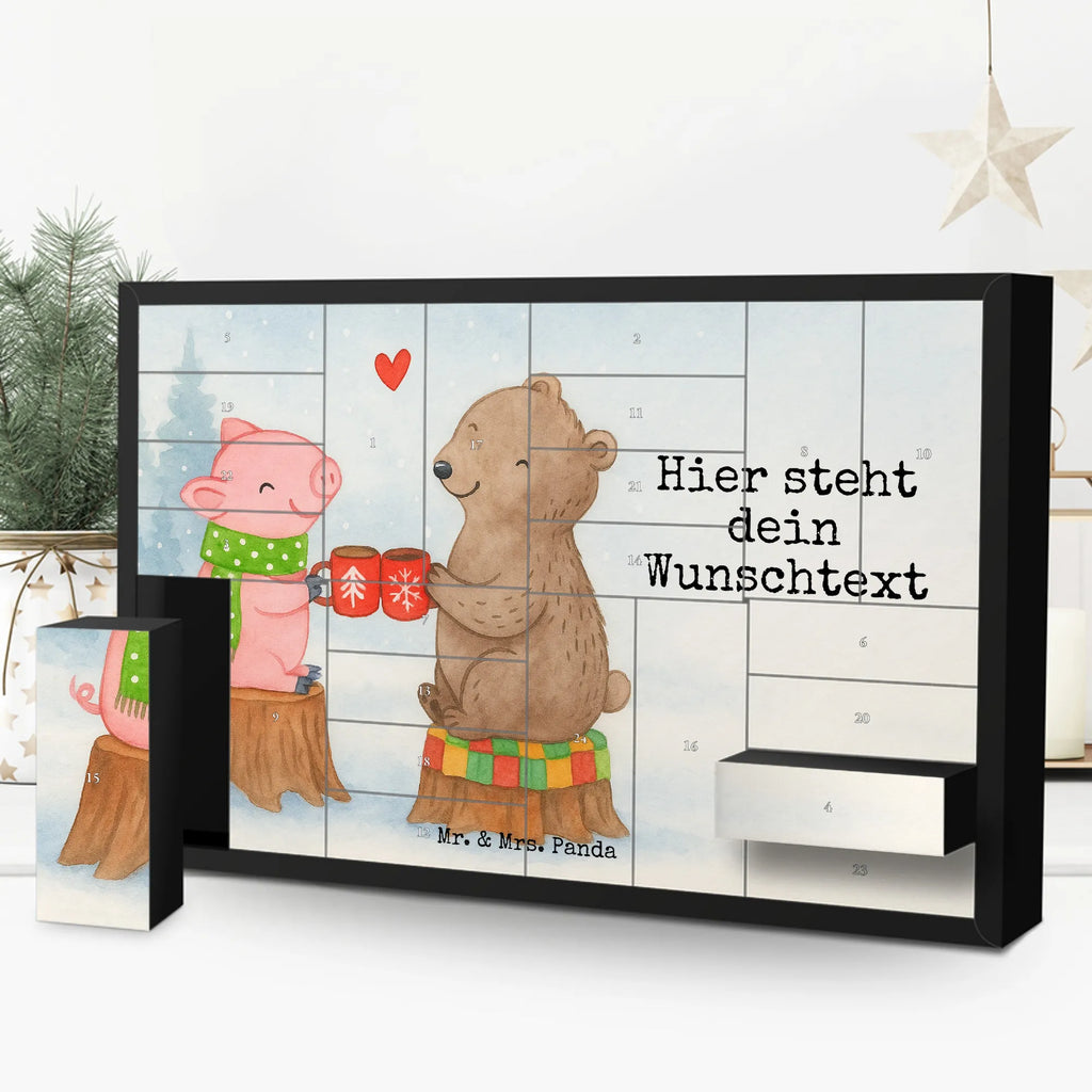 Personalisierter Befüllbarer Adventskalender Glühschwein Sause Design Adventskalender Zum Selbst Befüllen, Befüllbarer Adventskalender, Weihnachten, Winter, Weihnachtsdeko, Nikolaus, Advent, Heiligabend, Wintermotiv, Weihnachtszeit, Prost, Bär, Schwein, Alles Gute
