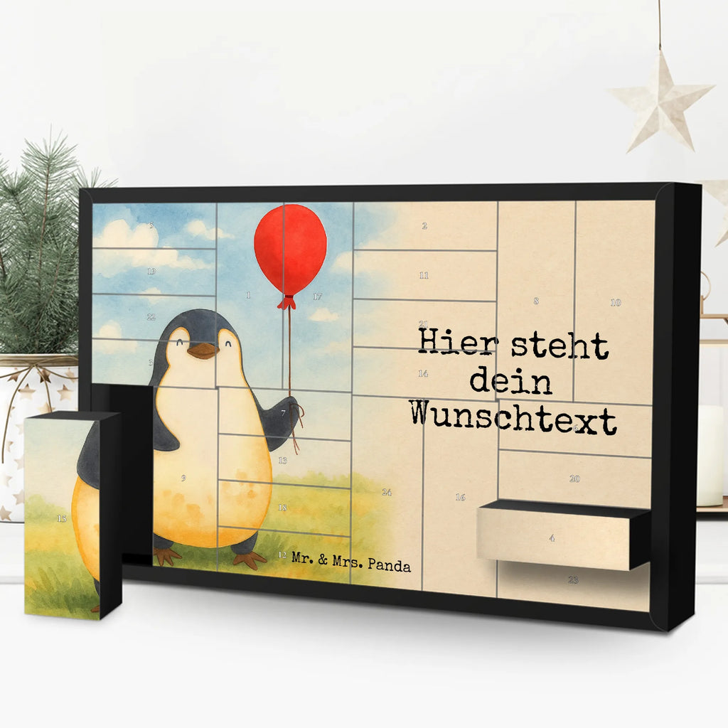Personalisierter Befüllbarer Adventskalender Pinguin Luftballon Design Befüllbarer Adventskalender, Adventskalender Zum Selbst Befüllen, Pinguin, Tagträume, Lebenslust, Liebe, Beste Freundin, Geschenkidee, Neues Leben, Glück, Motivation, Neustart, Geschenk Freundin, Pinguine, Luftballon