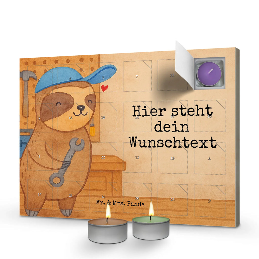 Personalisierter Duftkerzen Adventskalender Faultier Vater Design Personalisierter Duftkerzen Adventskalender, Vatertag Geschenk, Papa Geschenke, Vater Geburtstag, Papi Geschenk, Vater Handwerker, Vater Geschenk, Vatertag, Papa Geschenk